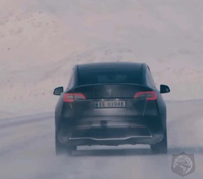 WATCH: Tesla Owner Struggles In The Snow Despite Having All-Wheel Drive